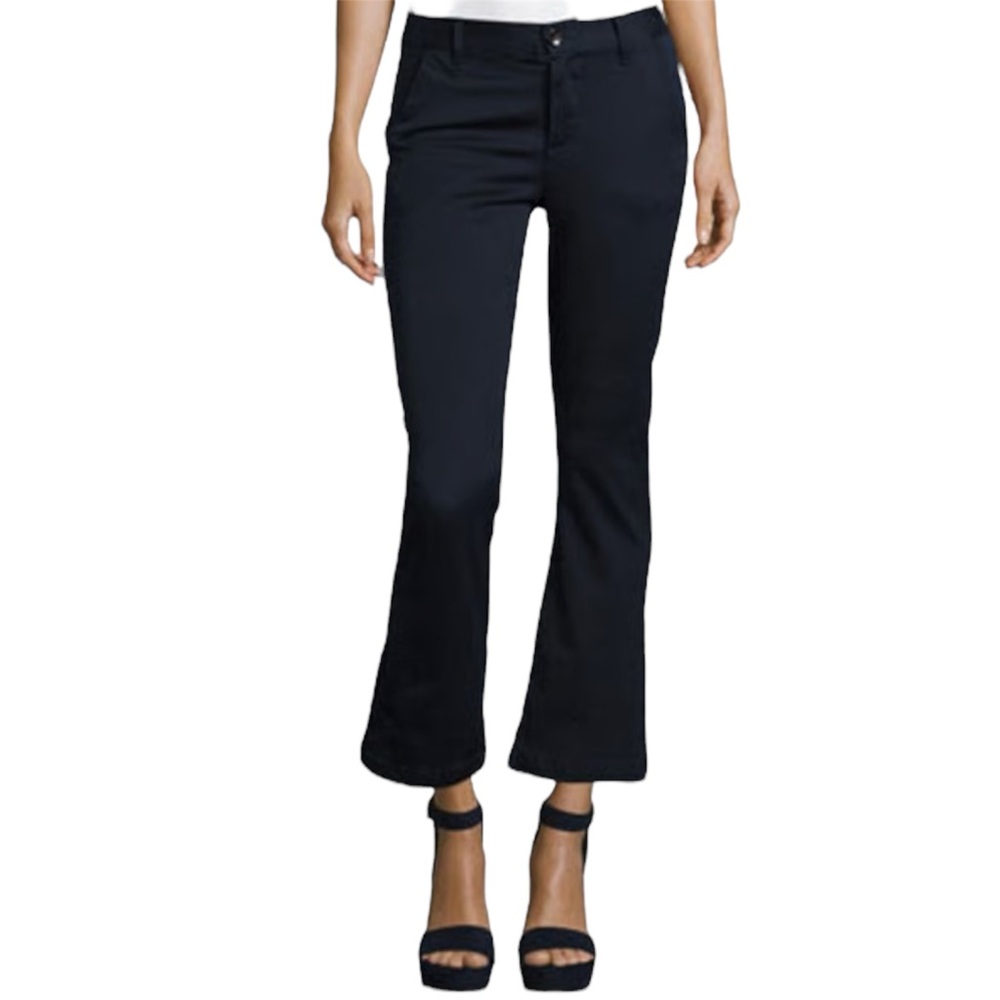 FRAME Le Crop Mini Boot Pants Carbon Blue Sz 25 Cropped Bootcut Workwear